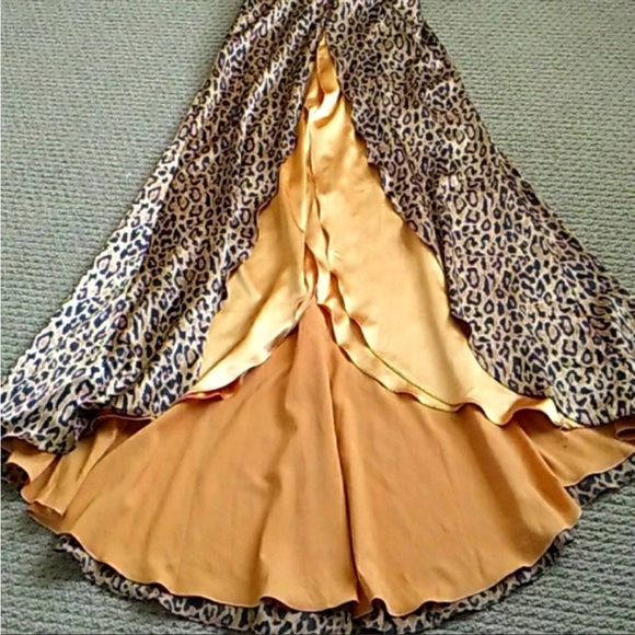 Tony Bowls animal print evening gown sz 10 New - Picture 8 of 12
